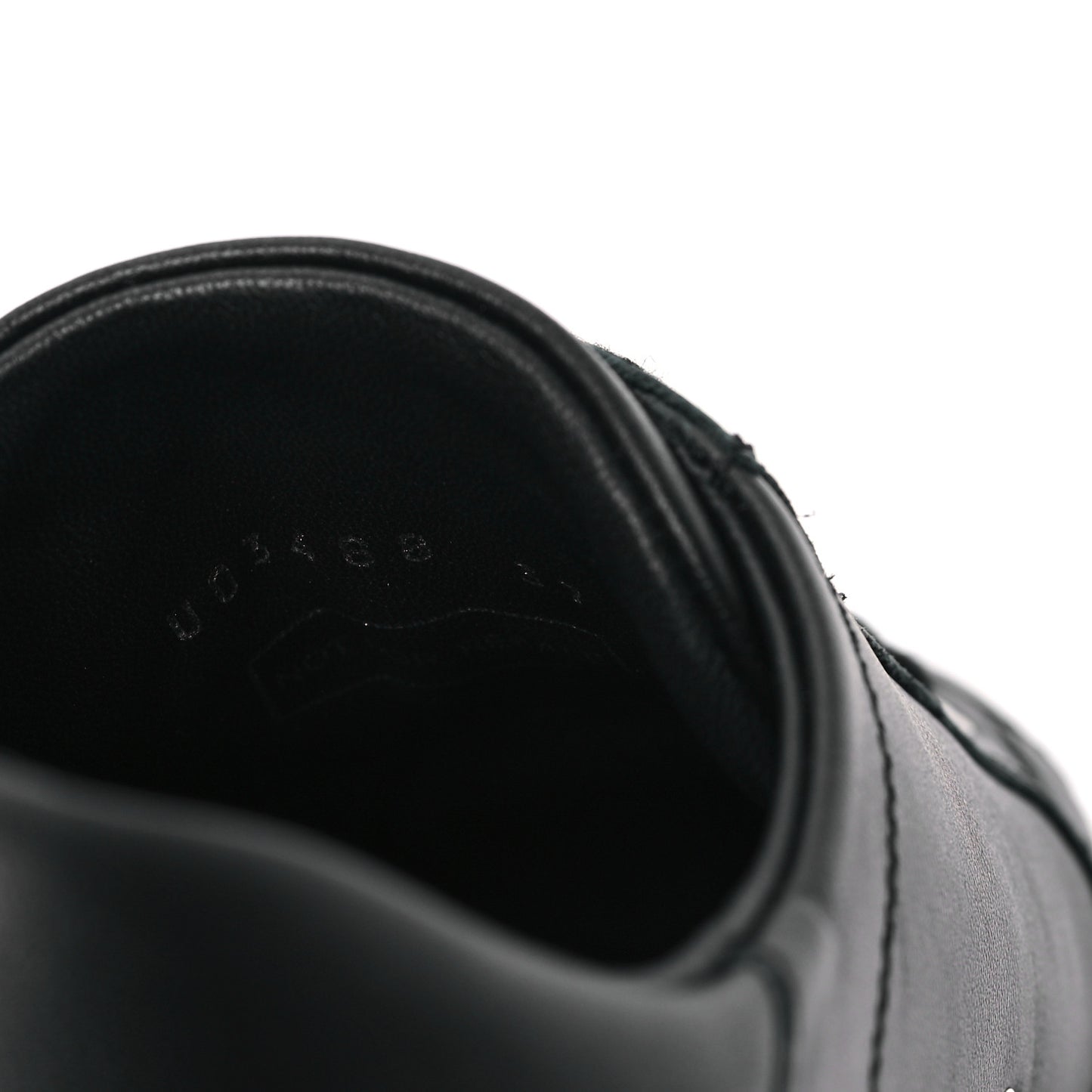 Calfskin Womens Sneakers 37 Black