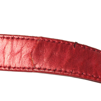 Chanel Metallic Patent Calfskin Quilted Medium Boy Flap Red 17 of 17