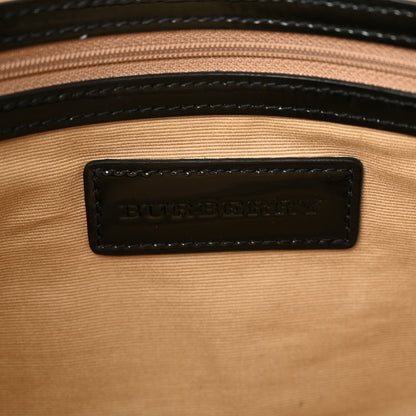 Burberry Patent Trim Nova Check Shopper Tote Black 6 of 17