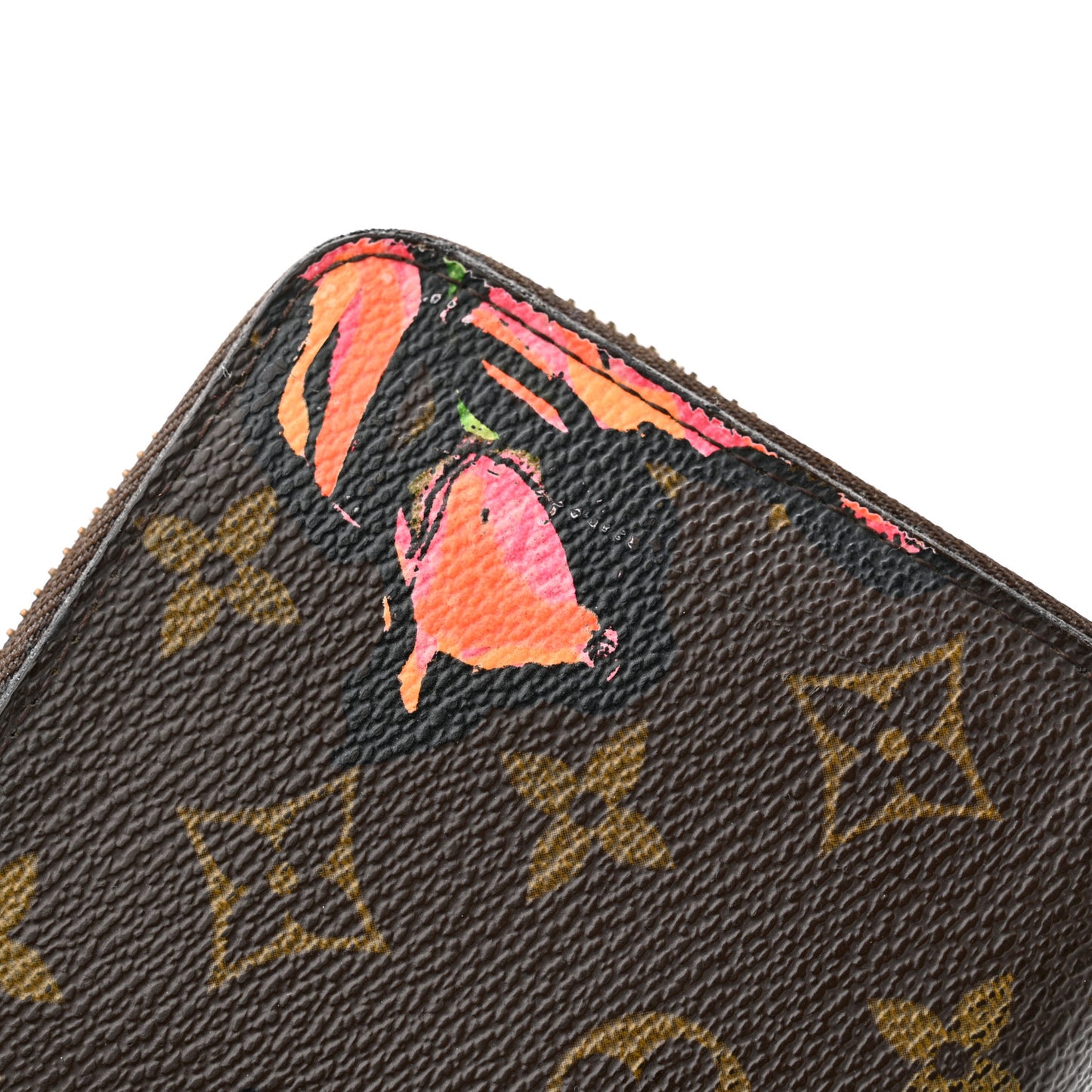 Monogram Roses Zippy Wallet