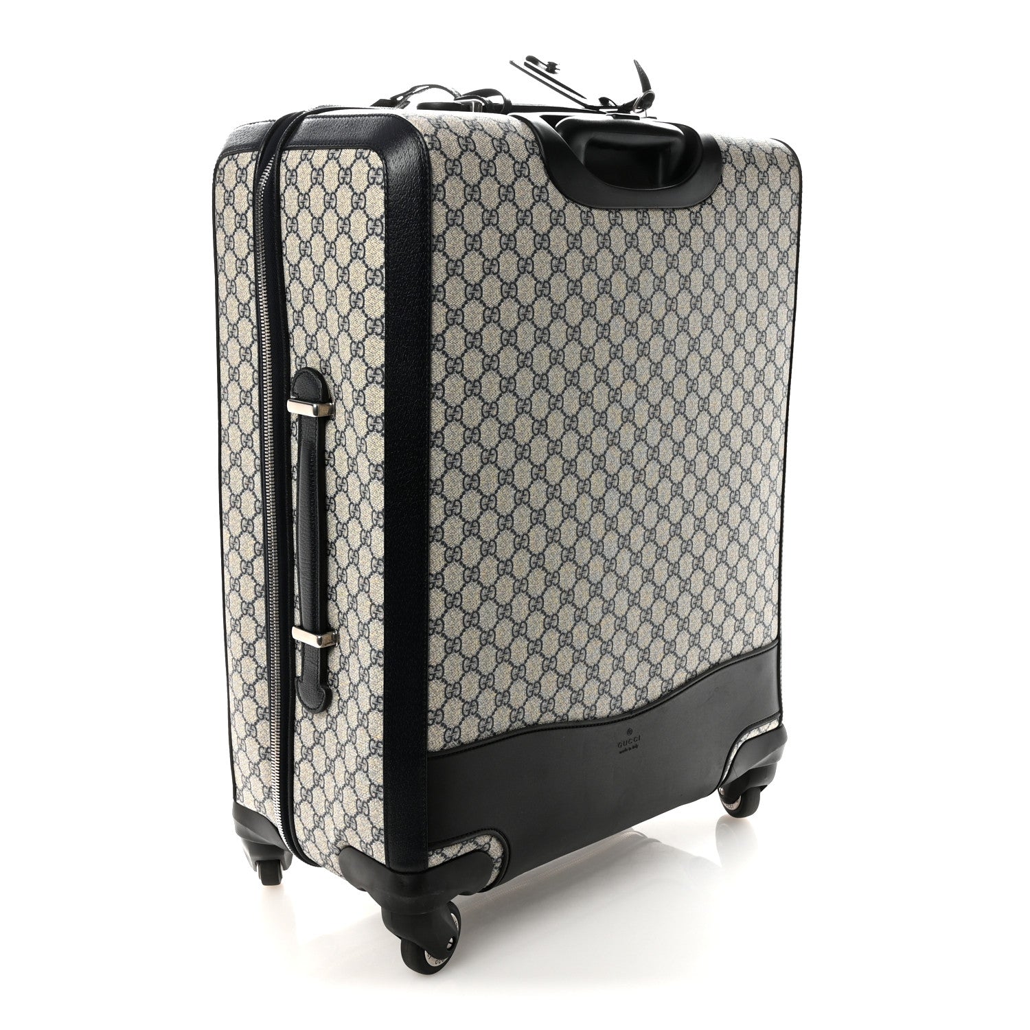 Gucci GG Supreme Monogram Web Medium Savoy Trolley Beige Blue 2 of 8