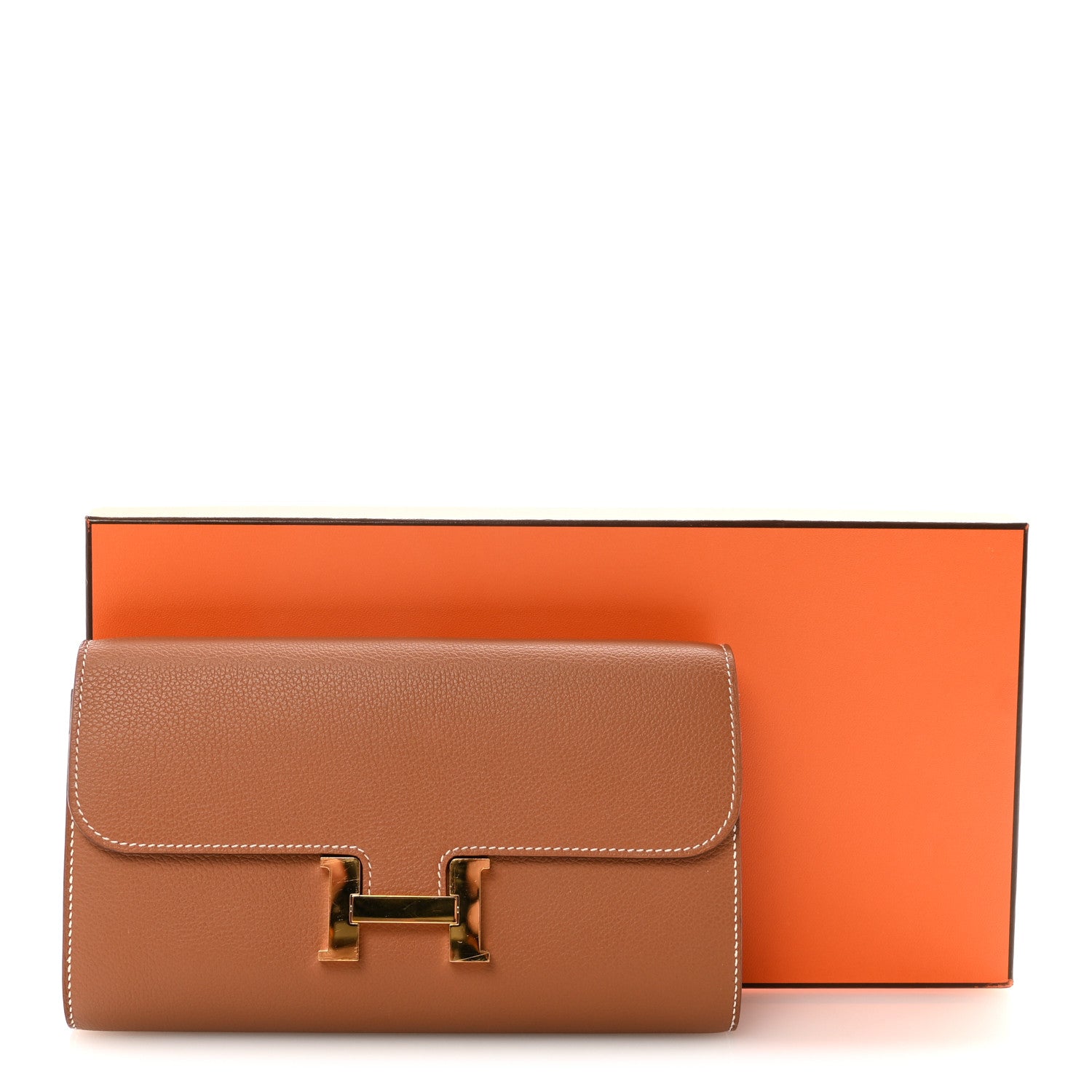 Hermes Evercolor Cavale Constance Long Wallet To Go Gold Multicolor 10 of 10