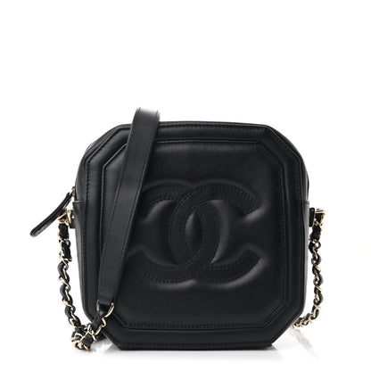 Chanel Lambskin CC Octagon Camera Case Black 1 of 10