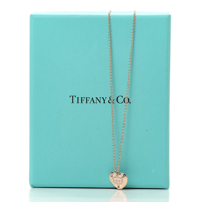 Tiffany 18K Rose Gold Return To Tiffany Love Heart Tag Key Necklace 6 of 6