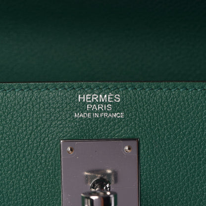 Hermes Evercolor Kelly Retourne 32 Vert Vertigo 8 of 36