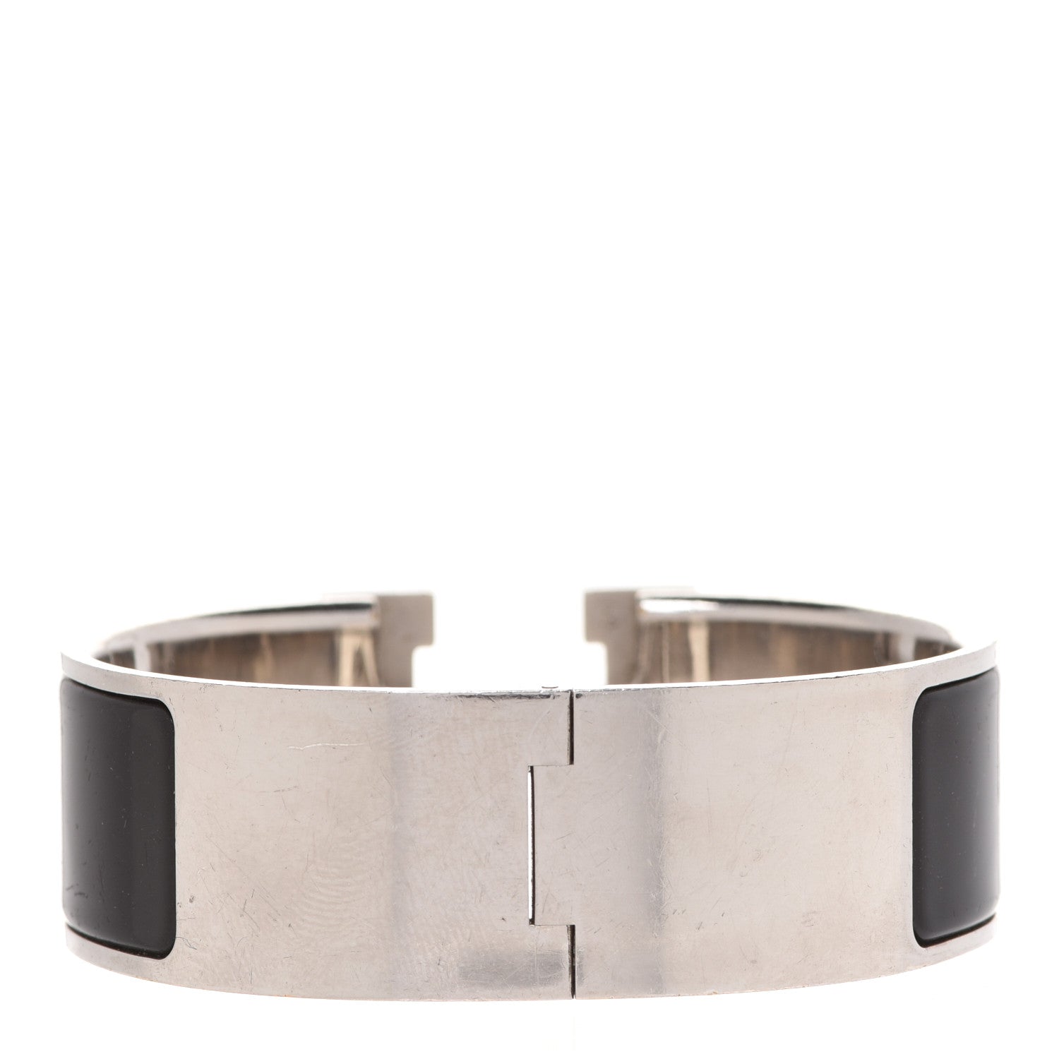 Hermes Enamel Wide Clic Clac H Bracelet PM Black 3 of 6
