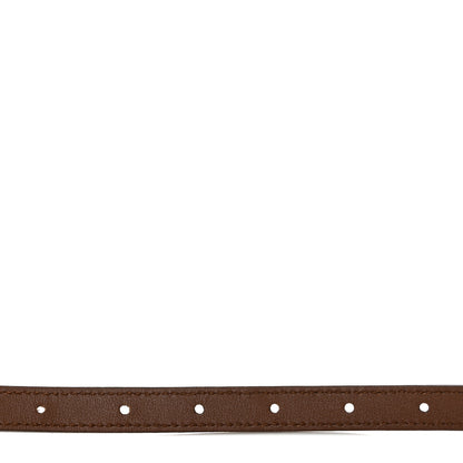 Gucci Calfskin Horsebit Skinny Belt 85 34 Brown 4 of 5