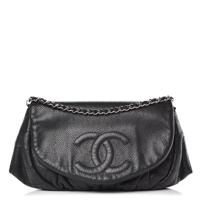 Chanel Caviar Half Moon Wallet On Chain WOC Black 1 of 14