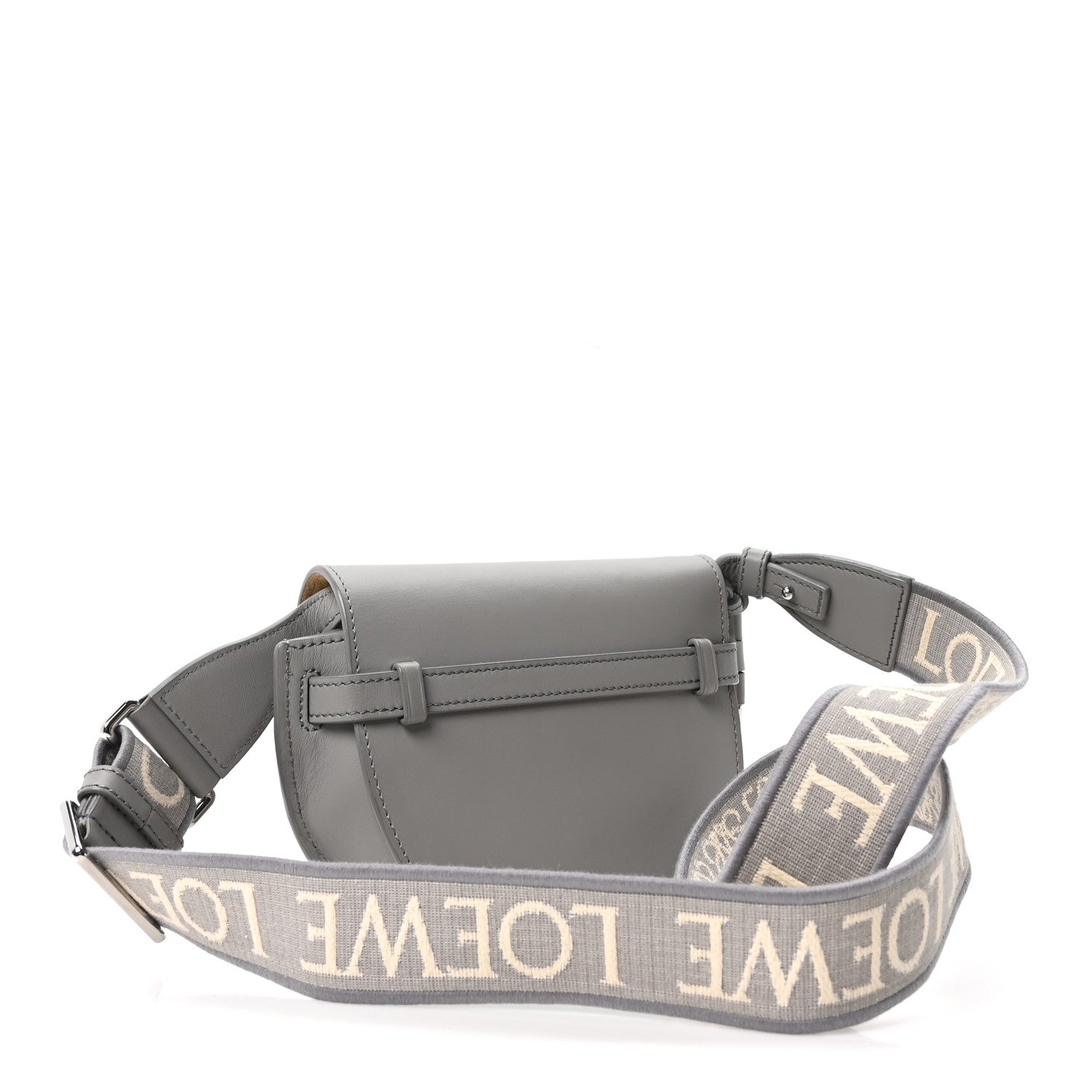 Loewe Calfskin Jacquard Mini Gate Crossbody Bag Onyx Blue 3 of 9