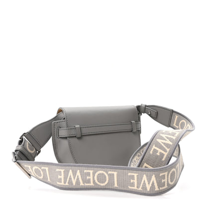 Loewe Calfskin Jacquard Mini Gate Crossbody Bag Onyx Blue 3 of 9