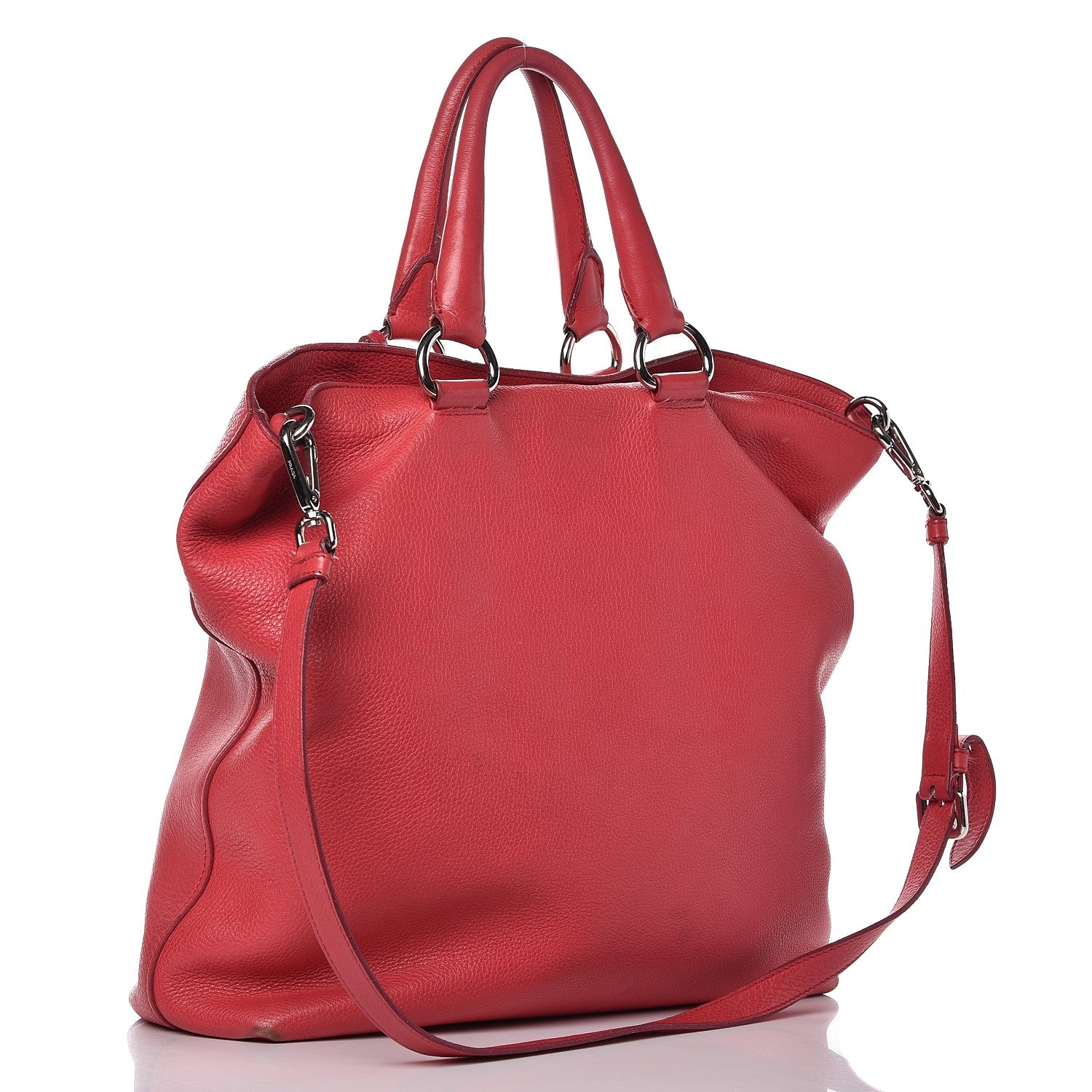 Prada Vitello Phenix Tote Peonia 3 of 26