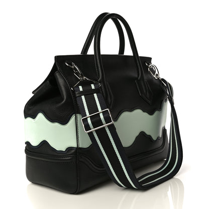 Versace Calfskin Large Palazzo Empire Bag Black Multicolor 2 of 14