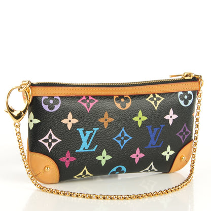 Louis Vuitton Monogram Multicolor Pochette Milla MM Black 3 of 7