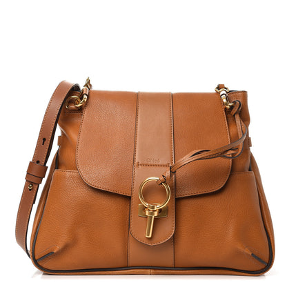 Chloe Grained Lambskin Medium Lexa Shoulder Bag Mustard Brown 1 of 10