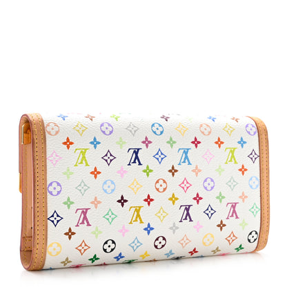 Louis Vuitton Monogram Multicolor Porte Tresor International Wallet White 3 of 7