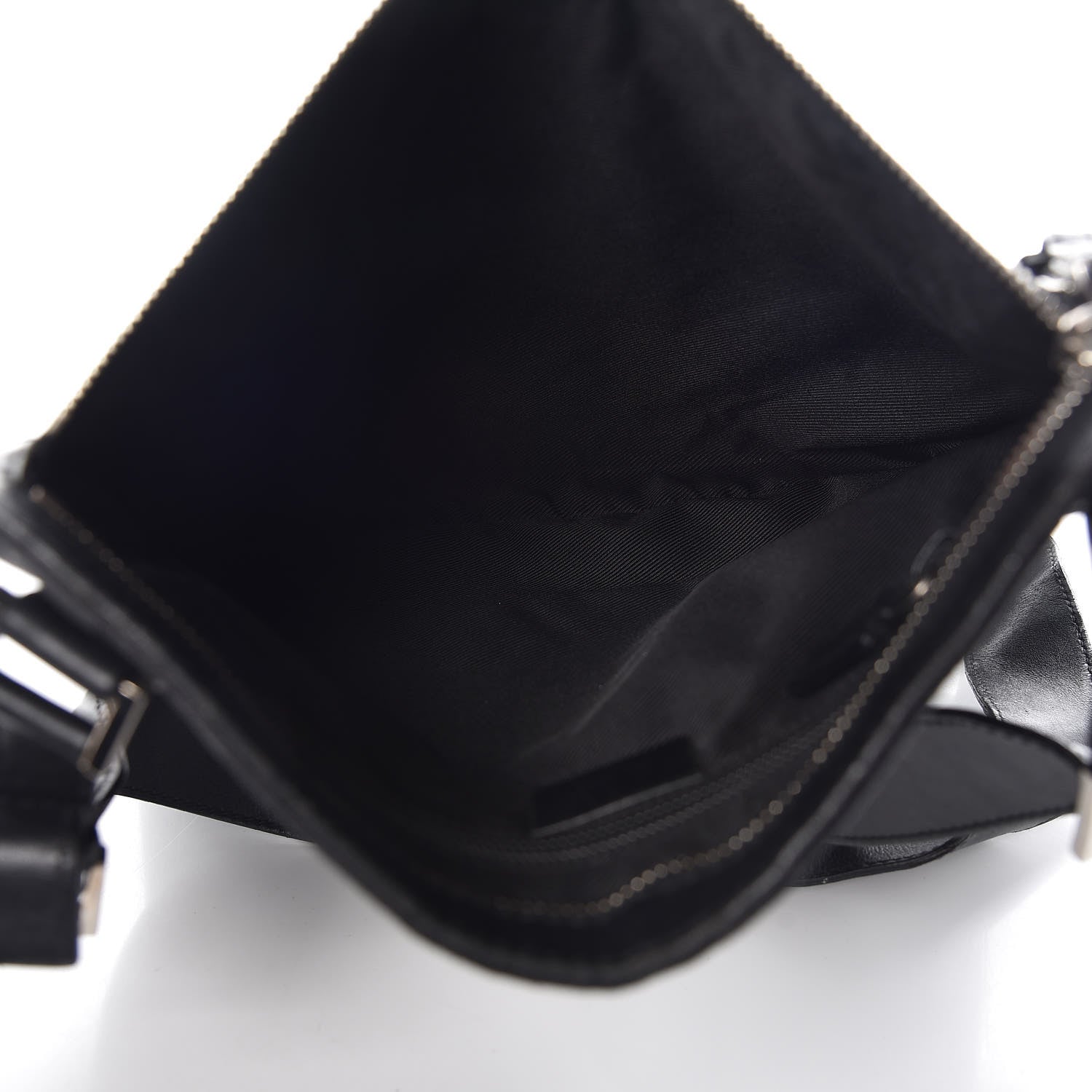 Gucci Monogram Flat Messenger Bag Black 5 of 7