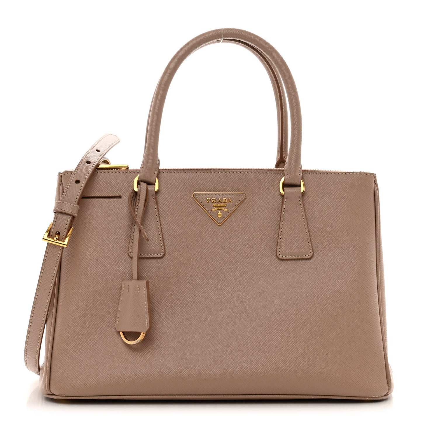 Saffiano Medium Galleria Double Zip Tote Cammeo