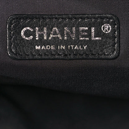 Chanel Coated Canvas Quilted Large Paris Biarritz Tote Black 6 of 19