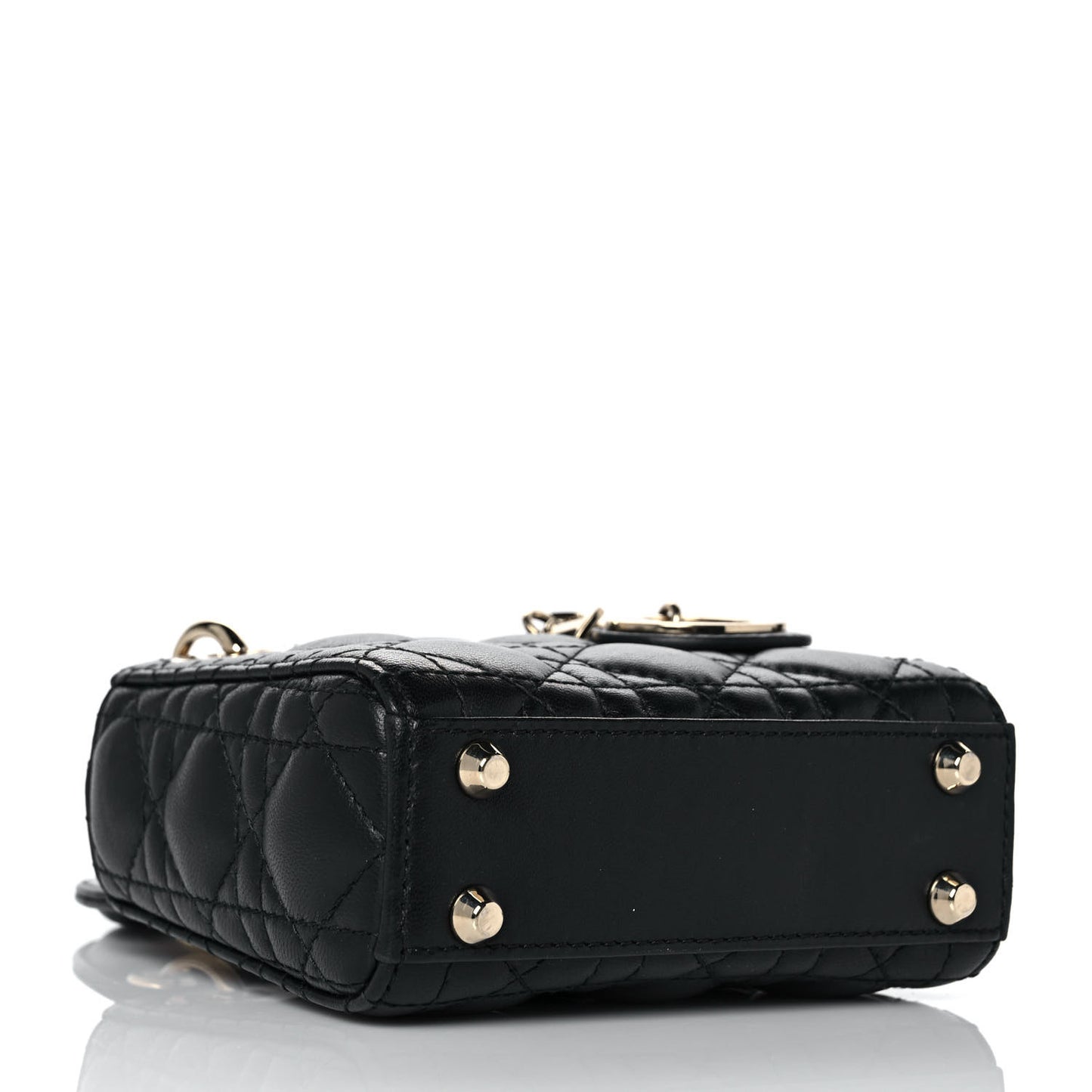 Lambskin Cannage Micro Lady Dior Black