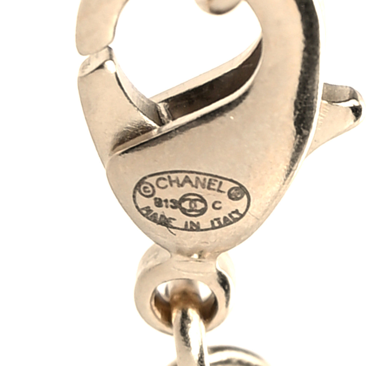 Chanel Crystal CC Pendant Necklace Gold 5 of 5