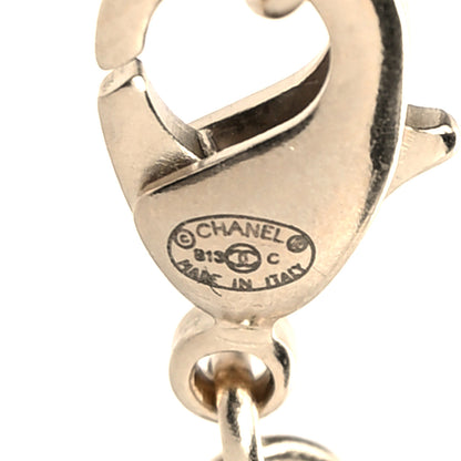 Chanel Crystal CC Pendant Necklace Gold 5 of 5