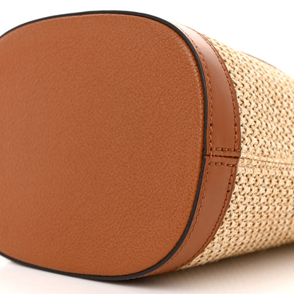 Louis Vuitton Kitted Raffia Petit Bucket Caramel 9 of 9