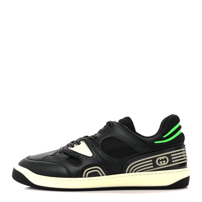 Gucci Demetra Glow in the Dark Mens Basket Low Top Sneakers 9.5 Black 1 of 10