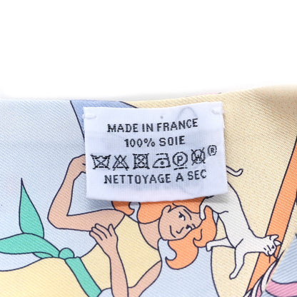 Hermes Silk Carres Volants Twilly Jaune Soufre Ciel Vert Jade 3 of 4