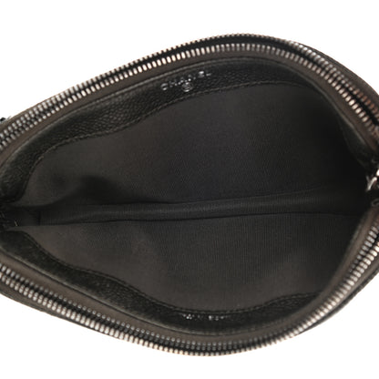 Chanel Caviar Quilted Small Clutch With Chain Dark Charcoal 5 of 12