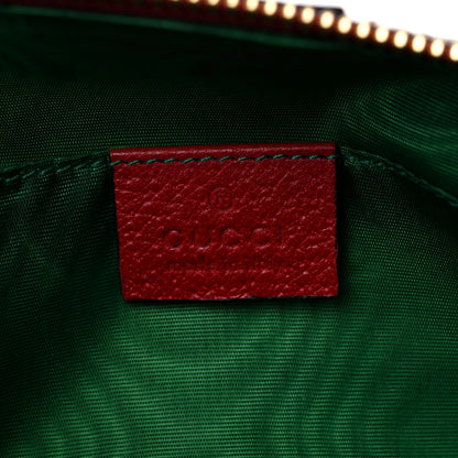 Gucci Soft GG Supreme Monogram Calfskin Medium Ophidia Cosmetic Case Beige Ebony Hibiscus Red 6 of 10