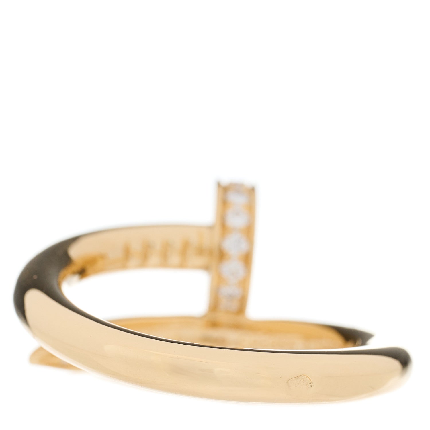 Cartier 18K Yellow Gold Diamond Juste Un Clou Ring 48 4.5 2 of 4