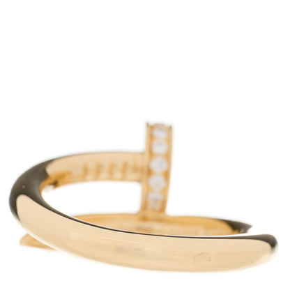 Cartier 18K Yellow Gold Diamond Juste Un Clou Ring 48 4.5 2 of 4
