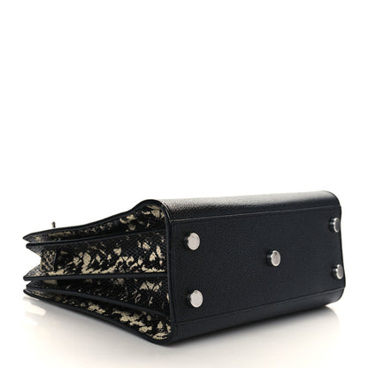 Saint Laurent Grained Calfskin Python Embossed Nano Sac De Jour Black 4 of 6