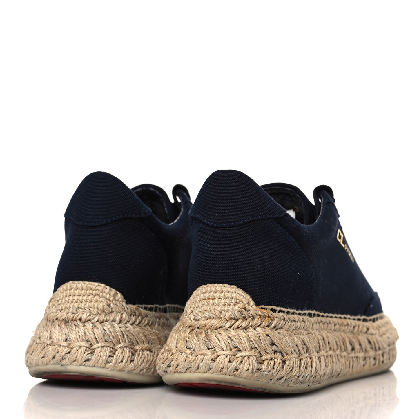Toile Calfskin Espasneak Flat Sneaker 37 Obscur