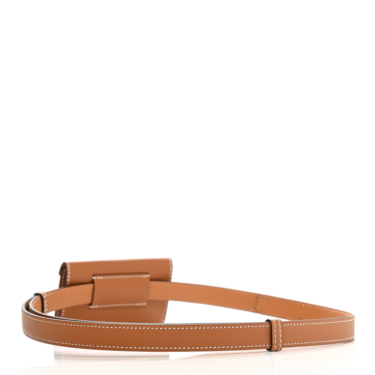 Epsom Kelly Pocket Belt Gold