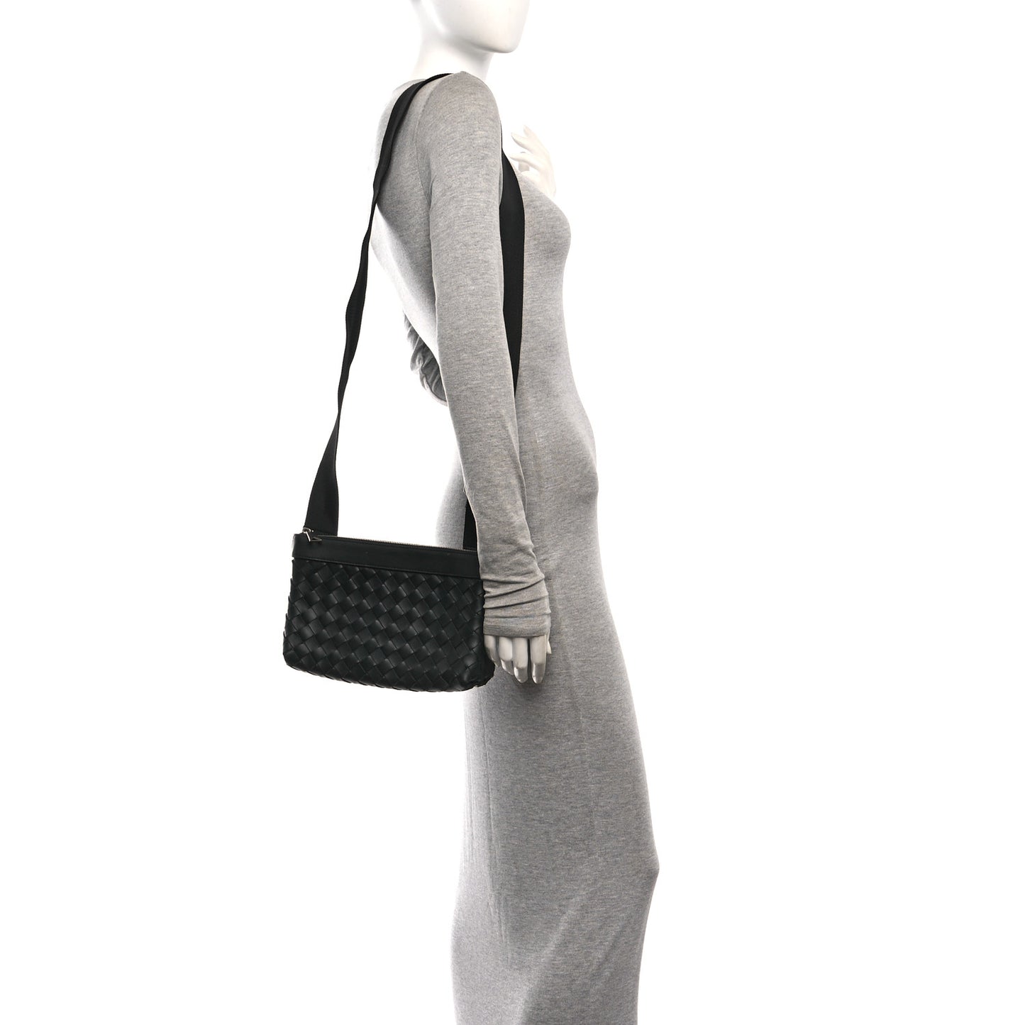 Nappa Intrecciato Duo Bag Black
