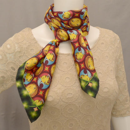 Louis Vuitton Mosaic Square Os Gemeos Silk Scarf 3 of 5