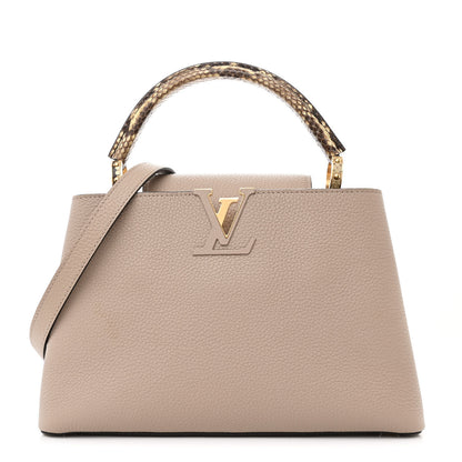 Louis Vuitton Taurillon Python Capucines MM Galet 1 of 10