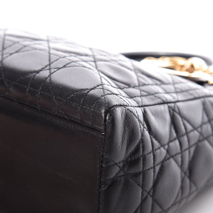 Christian Dior Lambskin Cannage Medium Lady Dior Black 10 of 14