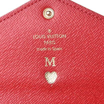 Louis Vuitton Damier Ebene Josephine Wallet Red 8 of 10
