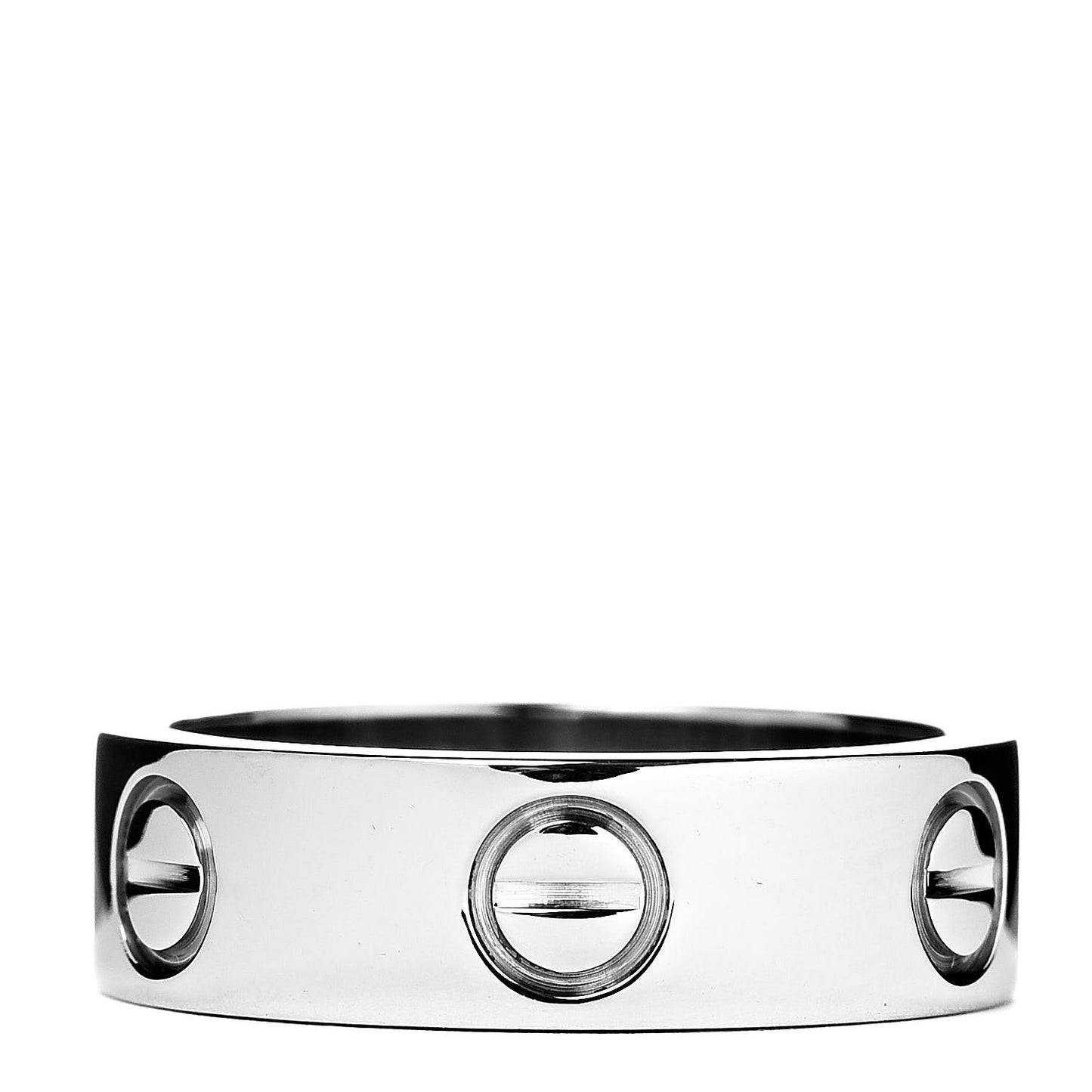 18K White Gold 5.5mm LOVE Ring 50 5.25
