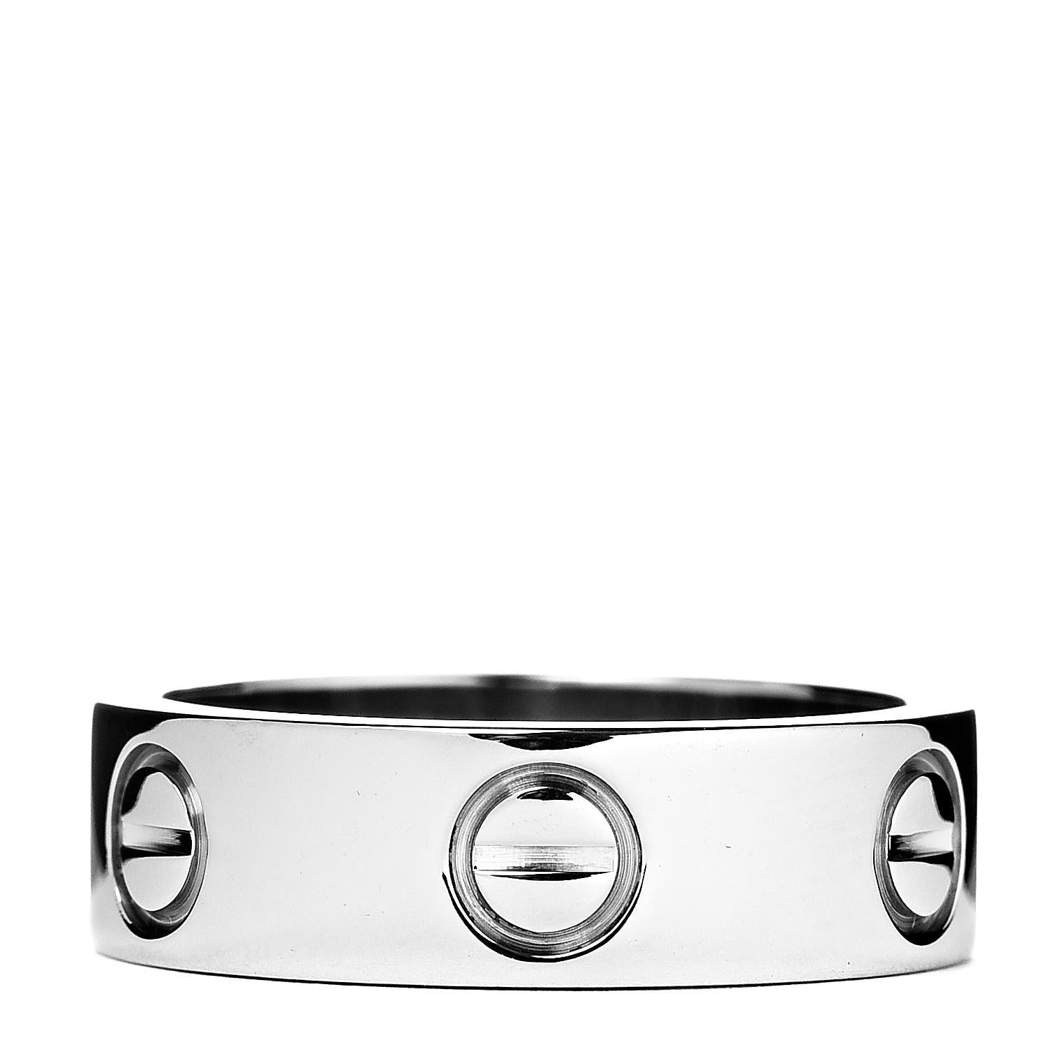 Cartier 18K White Gold 5.5mm LOVE Ring 50 5.25 1 of 4