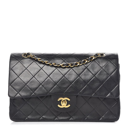 Chanel Lambskin Quilted Medium Double Flap Black 1 of 19