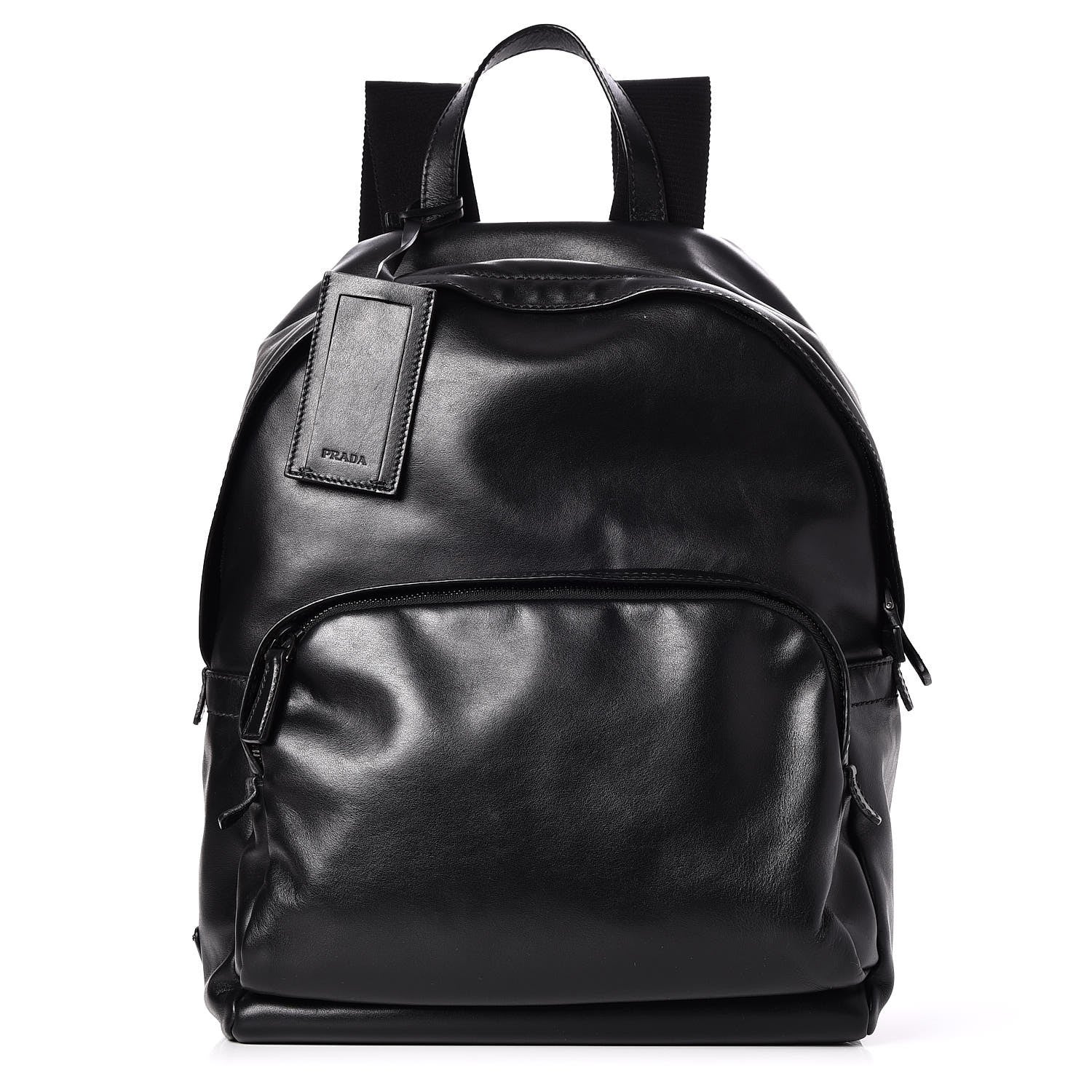 Prada Soft Calfskin Day Backpack Black 1 of 9