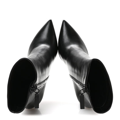 Saint Laurent Nappa Vendome Opyum Ankle Boots 37 Black 2 of 9