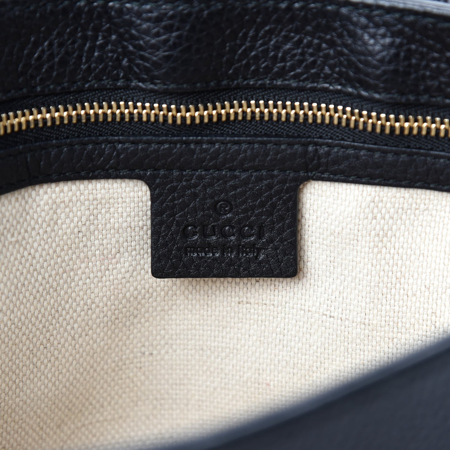 Pebbled Calfskin Medium Soho Flap Crossbody Black