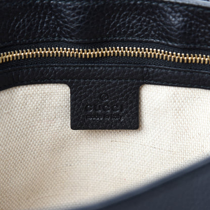 Gucci Pebbled Calfskin Medium Soho Flap Crossbody Black 8 of 10
