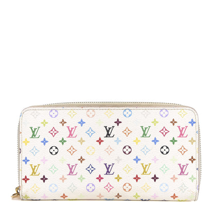 Louis Vuitton Monogram Multicolor Zippy Wallet White Litchi 1 of 14