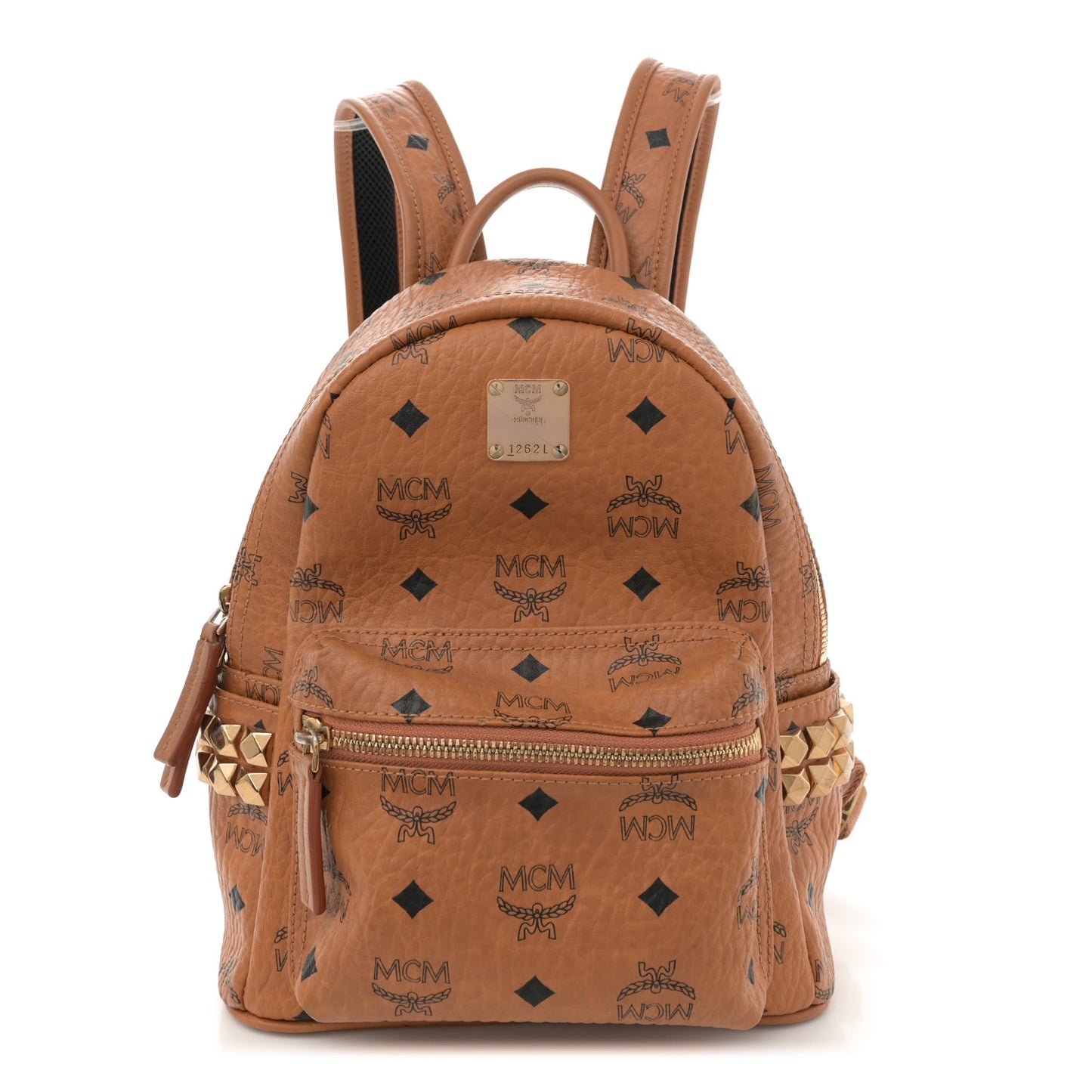 Visetos Side Stud Mini Stark Backpack Cognac