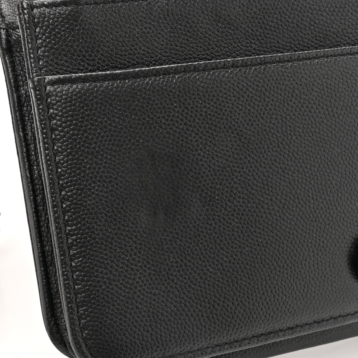 Chanel Caviar Quilted Boy Wallet On Chain WOC So Black 12 of 17